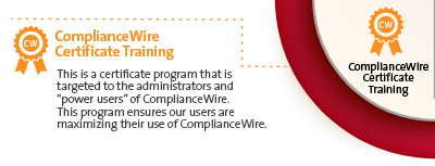 ComplianceWire Certificate Training